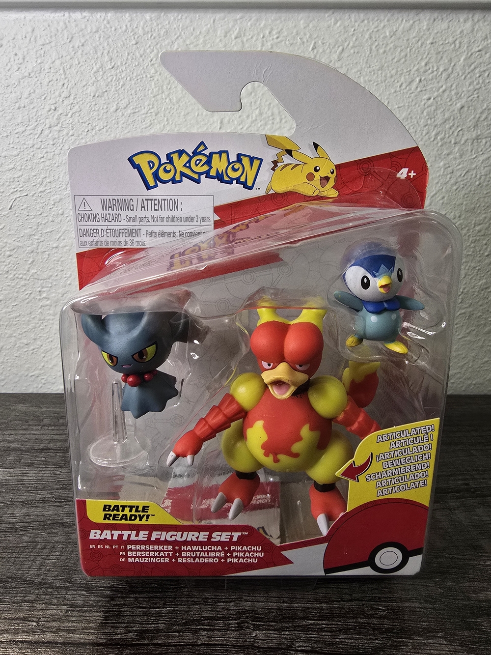 Pokémon Battle Figure Set – Perrserker, Hawlucha